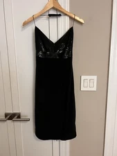 Narciso Rodriguez Halter Sequin Silk Midi Dress NWT $1,595