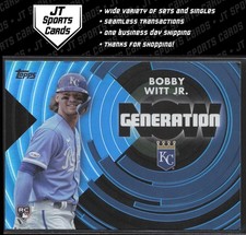 2022 Topps Update Bobby Witt Jr. GN-61 RC Generation Now Blue Foil Royals
