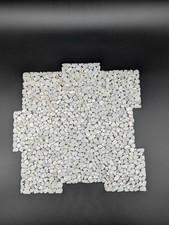 5 Pc Mosaic Tile, Pebble , Backsplash Tile, Bathroom Glossy Shell, Marble Mosaic