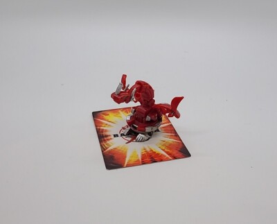 Bakugan Iron Dragonoid Red Pyrus Heavy Metal Mechtanium Surge 870G (RARE)