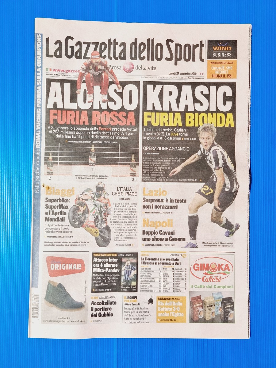 Gazette Dello Sport Magazine 1998 Photo Et Histoires Ceux Que Il Football