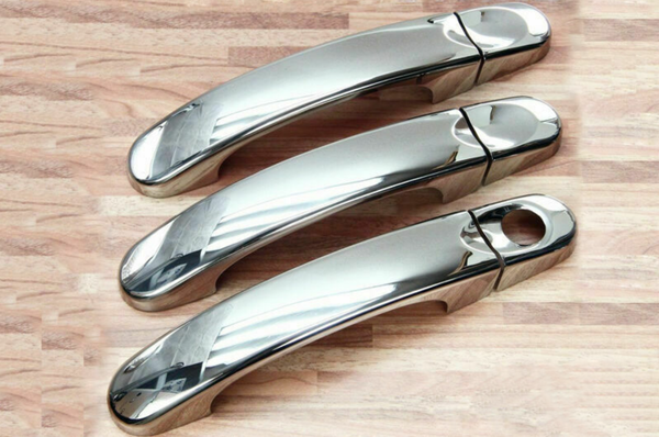 Set Edelstahl TüRgriffe Blenden Chrom FüR VW T5 T6 Caddy III IV 3 TüRen-image