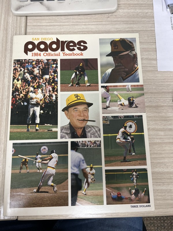 1984 San Diego Padres Official Yearbook Tony Gwynn Garvey Gossage