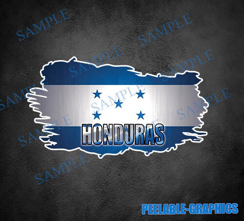 (2) Honduras Flag Country Vinyl Decal Sticker Toolbox Helmet Hard Hat ...