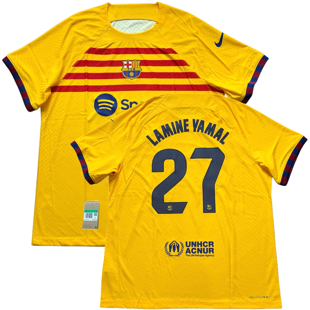 2023/24 Barcelona Authentic Fourth Jersey #27 Lamine Yamal