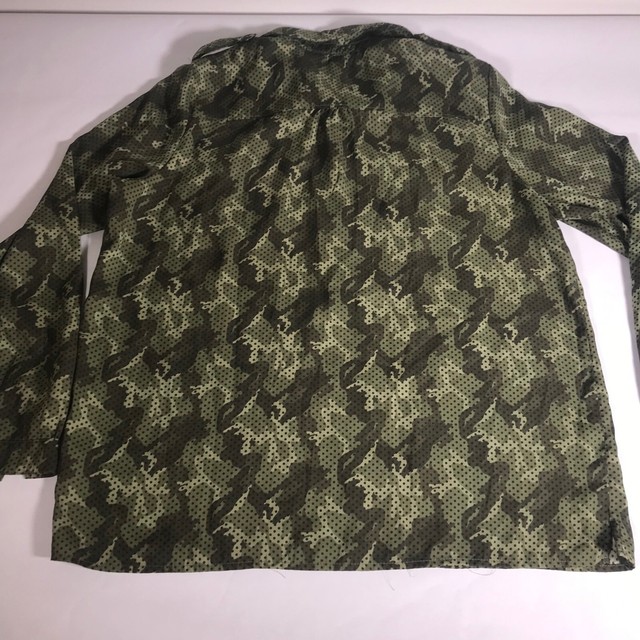 RARE Camo Camouflage Tommy Hilfiger Women's XL Casual Button Up Shirt