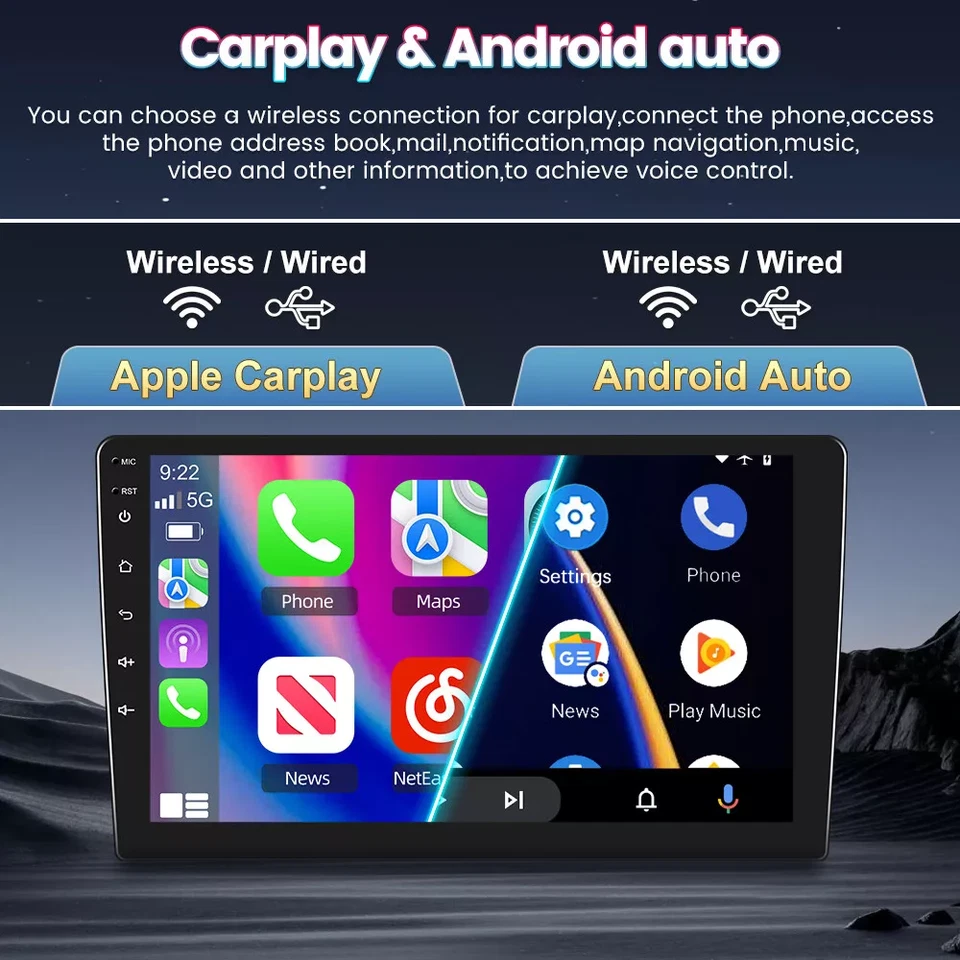 2GB+32GB Android 14 Car Play Autoradio GPS Für Hyundai H1 2010-2014 Navi WIFI BT - Bild 4 von 4