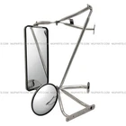 Door Mirror Stainless Steel - LH Fit: 97-23 Western Star Trucks 4700 4800 4900