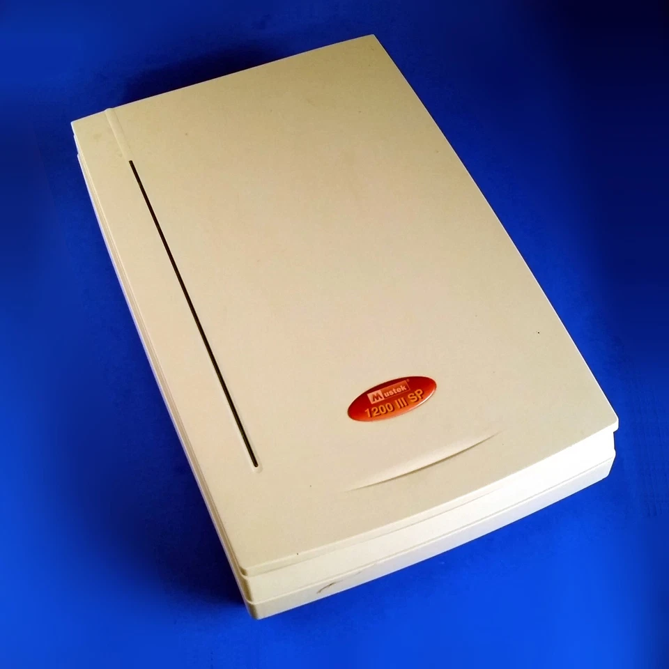 SCSI Flatbed Document Scanner Mustek Paragon 1200 III SP SCSI-2 1200IIISP Beige - Image 2 of 4