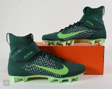 Nike Alpha Menace Elite 2 Michigan State PE Green Football Cleats Men's Size 14