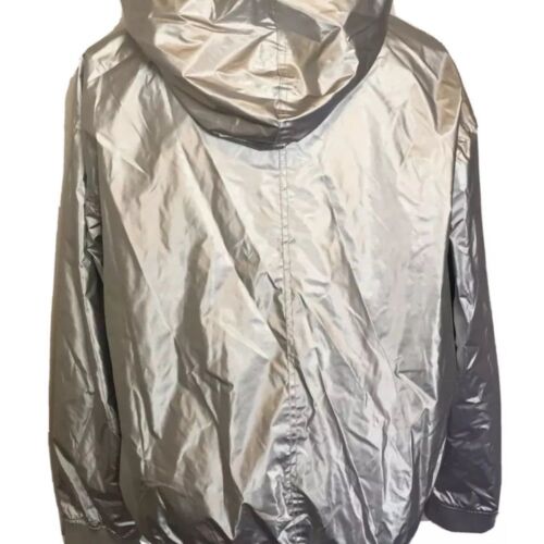⚡️Hunter for Target Mens Silver Hooded Windbreaker Jacket (XXL) - Picture 2 of 2