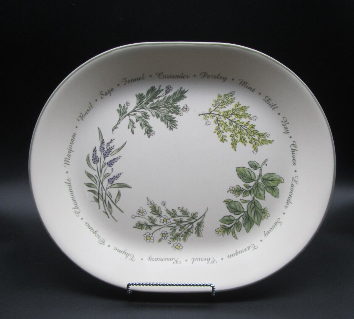 Corelle Thymeless Herbs Oval Serving Platter eBay