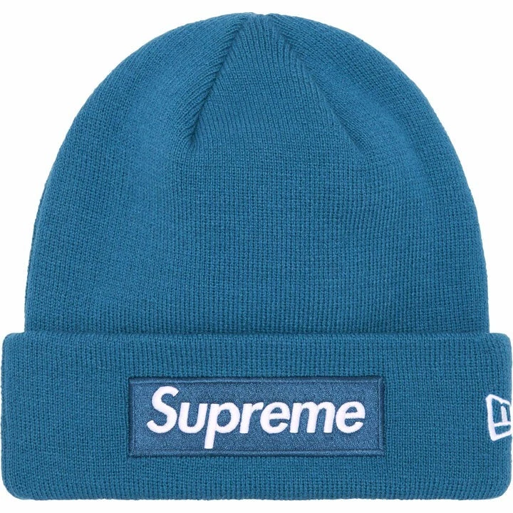 Supreme Box Logo Beanie   Bleu   Taille Unique (OS)   Neuf   À la main
