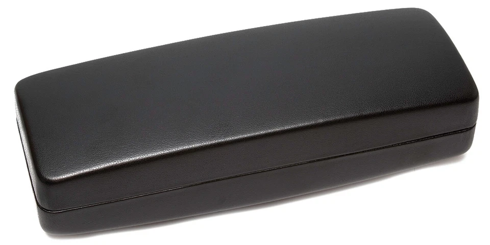 X-Large Black Eyeglass/Sunglasses Case S412 New Extra XL Syn.Leather Clam Shell - Image 4 of 4