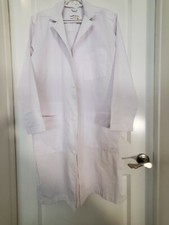 WonderWink Wonderlab White Lab Coat Small NEW