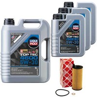 MotoröL Set Top Tec 4600 5W-30 8 Liter + ÖLfilter FüR BMW 5Er 530D 7Er 740D F01