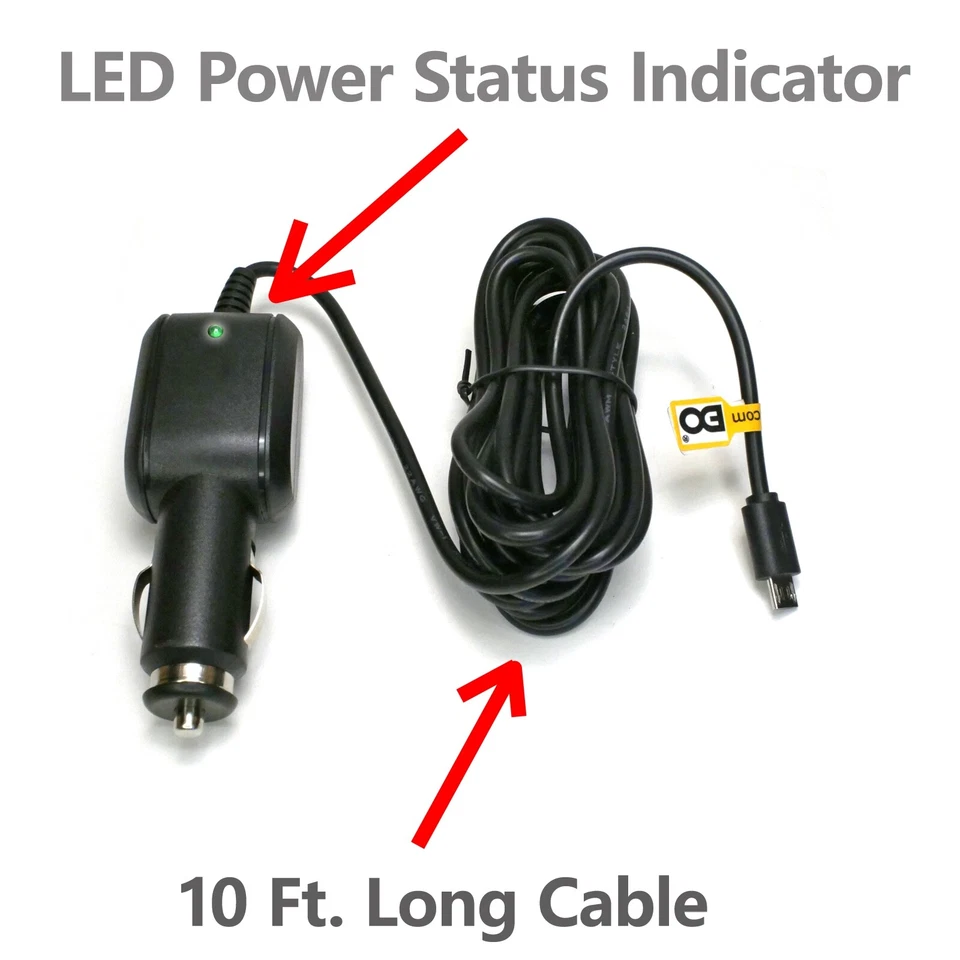 Cargador de coche para tablet Rand McNally Tnd740 70 80 OverDryve 0D7c 7 8 TND750 GPS Foto 2 de 4