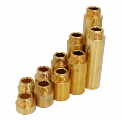 Hahnverlängerung 1/2'' Messing Anschluß-Verlängerung Fitting Gewindefitting