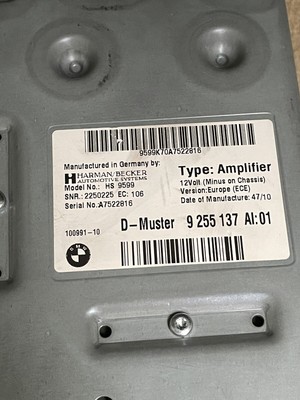 2009-2015 Mini Cooper Clubman OEM Harman Kardon Amplifier 9255137  