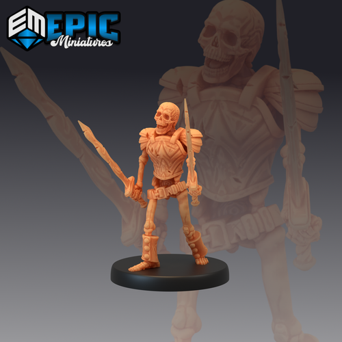 Scheletri - Dungeons and Dragons Miniatures,D&D, Epic Miniatures,Fantasy,Teschi - Foto 9 di 9