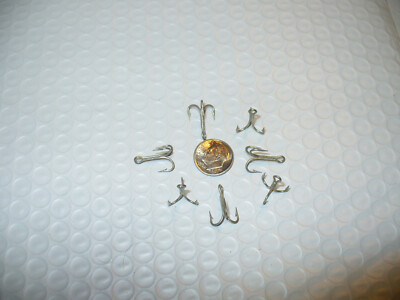 MUSTAD  NICKEL PLATED TREBLE HOOK 100 PCS  #8 BAIT FISHING HOOK REDUCED