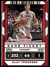 2020 Panini Contenders Draft Picks Klay Thompson Red Variation #6 Cougars
