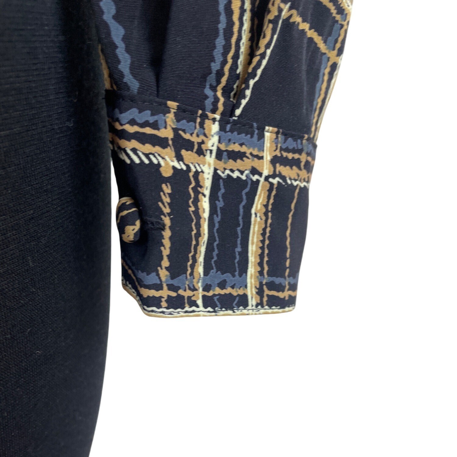 SAINT LAURENT Camicetta vintage Yves St. Clair a quadri con bottoni