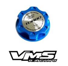 Vms Racing Engine Oil Filler Cap Turbo Logo Billet For Subaru Motor Blue Vms Racing Engine Oil Filler Cap Turbo Logo Billet For Subaru Motor Blue
