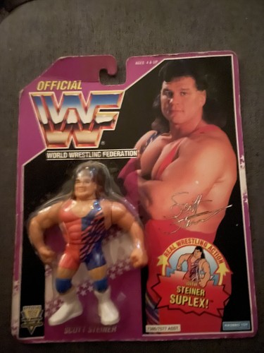WWF Hasbro Scott Steiner Moc WCW WWE Wrestling Fig...