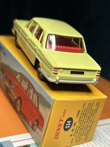 Dinky Atlas Toys #534 BMW 1500 Cream Mint in fine Box - Picture 5 of 7