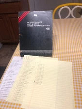 RARE VTG GC ELECTRONIC'S BELT & DRIVE CROSS REFERENCE GUIDE BOOK MANUAL 150+ PGS