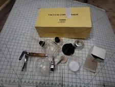 Vintage Kirim Vacuum Glass Coffee Pot Brewer DRU/DRL W Rod Japan Cory Pyrex 