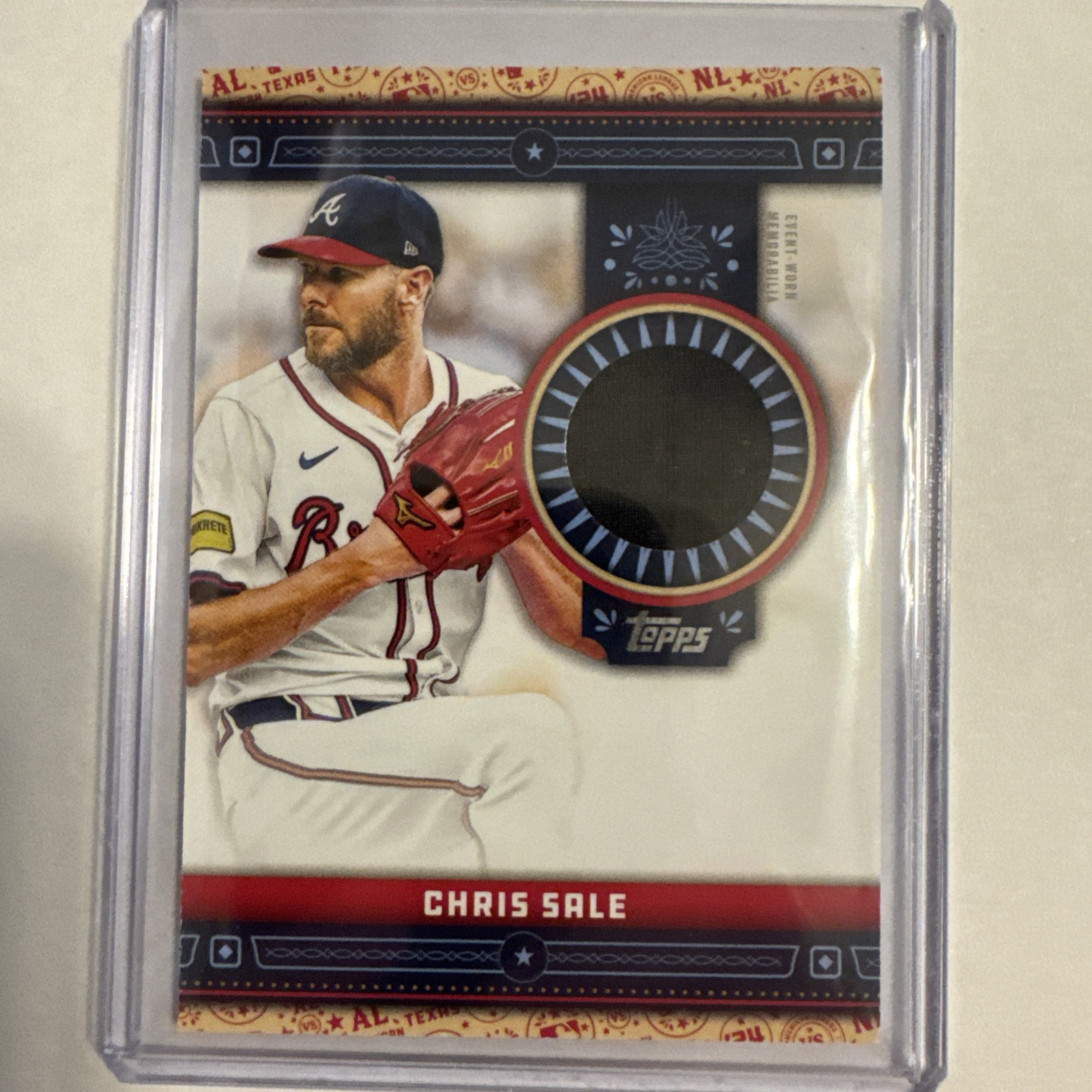 2024 Topps Update Series All-Star Stitches #ASR-CS Chris Sale Game-Used Memorabilia