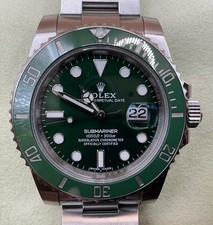 Rolex S/S Submariner 116610LV “HULK” Mark 3 2016-20 Green Sunburst Dial Stunning
