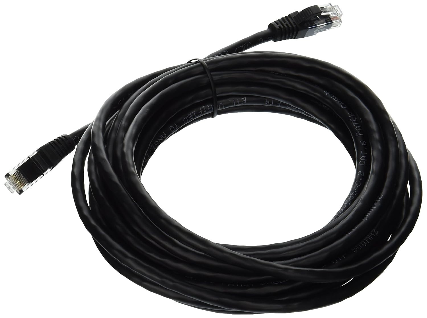 C2G | CAT6 Ethernet Snagless Patch Cord | RJ45 LAN Network Cable Black 20FT