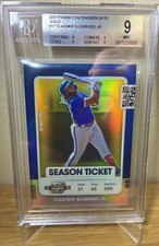 2021 Panini Contenders Optic Gold #17 Vladimir Guerrero Jr. /10 BGS 9 🔥🔥🔥