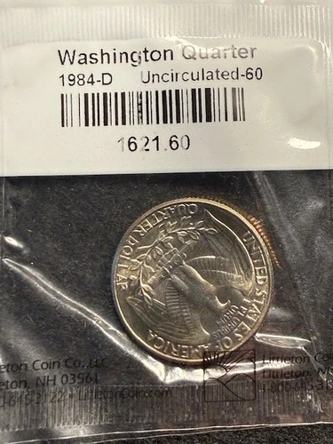 1984-D Washington Quarter — photo from the most recent tracked eBay sale
