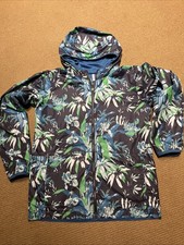 Columbia Youth Rain Jacket Blue, Zip-Up Hood, Size XL 18/20