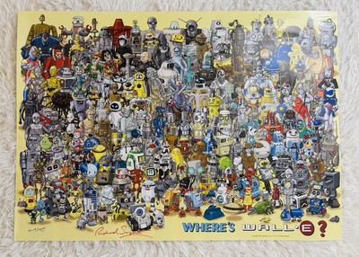 Richard Sargent Signed Wheres Wall-E Poster Robot Universe Sci-Fi Art Print