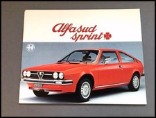 1977 Alfa Romeo Alfasud Sprint 22page ENGLISH Vintage Car Sales Brochure Catalog