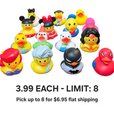 NEW 2" Character Rubber Duck Series - Pick Your Favorite s - Flat Fee Shipping 