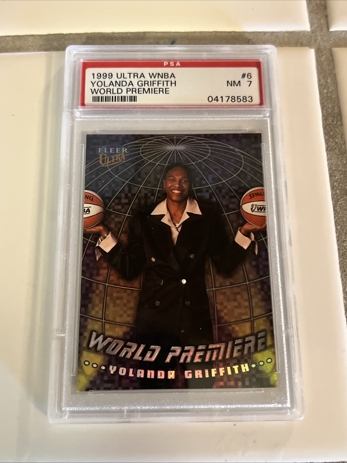 1999 Ultra WNBA Yolanda Griffith World Premiere PSA 7 Sacramento Monarchs