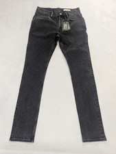 AllSaints Dark Wash Denim Jeans Slim Fit Rex Button Fly Size 28