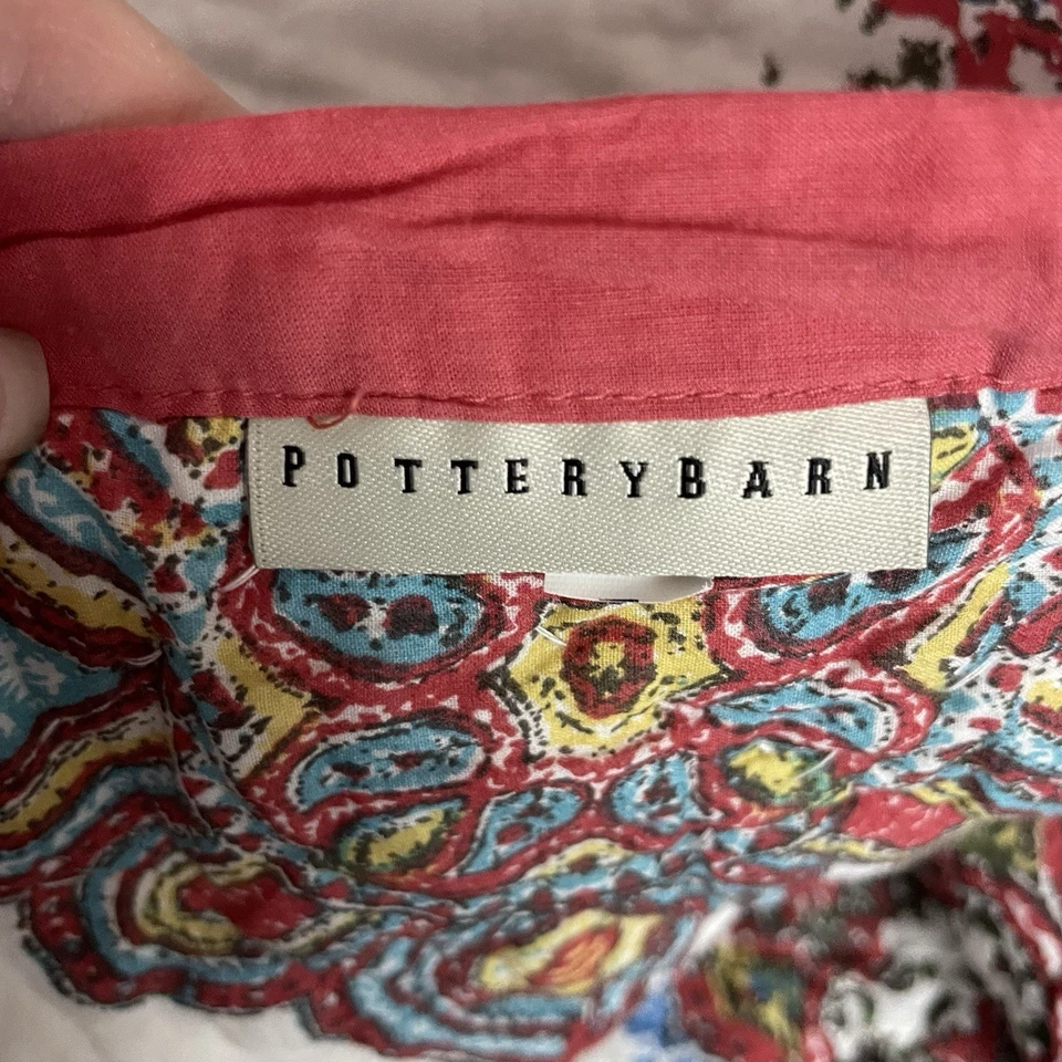 Pottery Barn Adina Quilt Coverlet & Standard Sham (1) Full/Queen Size 91x93 - Image 2 of 4