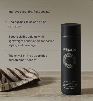 2-in-1 Shampoo & Conditioner Moisturizing Hair Cleanser for All Hair Types 300ml