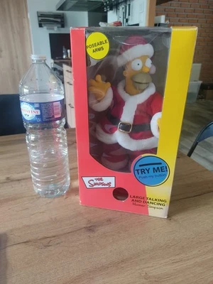 Figurine Homer / The Simpsons / Talking And Dancing Santa Figure / Neuf D'époque - Photo 1/4