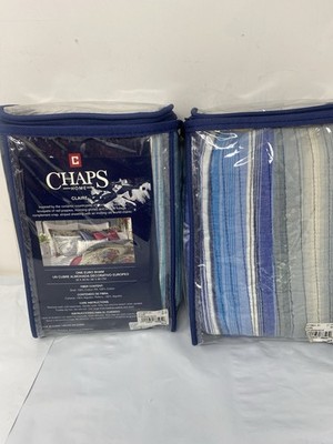 PAIR NEW NWT Ralph Lauren CHAPS Home CLAIRE Euro Shams 26x26'' 2pc NIP