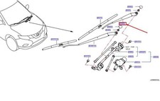 Nissan X-TRAIL T32 Wischerarm vorne links 288814CC0A NEU ORIGINAL