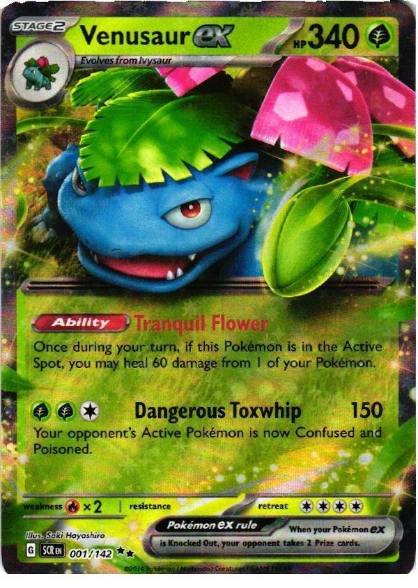 Venusaur ex 1/142 Double Rare Stellar Crown Pokemon Near Mint