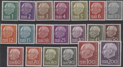 Saar 1957 Heuss set of 20, mint LMM - Image 1 of 2